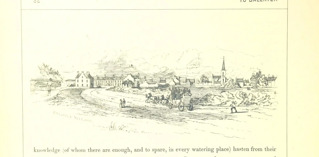 An illustration from The Scenery of the Dee, with pen and pencil. Illustrated by A. Gibb ..., further illustrated and described by J. M. H, 1884, leaf 74