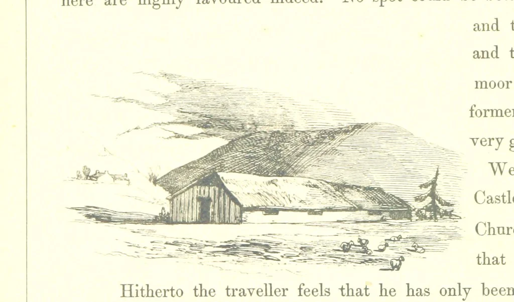 An illustration from The Scenery of the Dee, with pen and pencil. Illustrated by A. Gibb ..., further illustrated and described by J. M. H, 1884, leaf 78