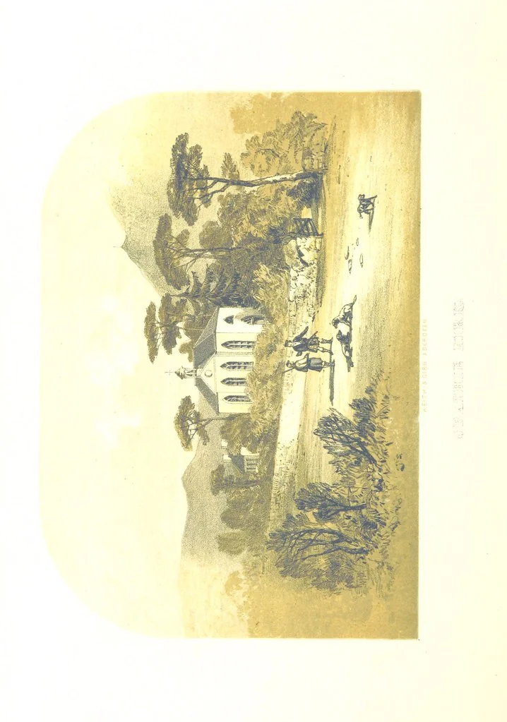 An illustration from The Scenery of the Dee, with pen and pencil. Illustrated by A. Gibb ..., further illustrated and described by J. M. H, 1884, leaf 84