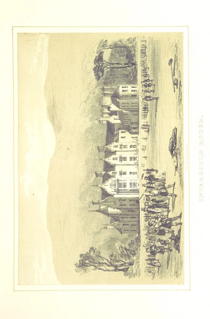 An illustration from The Scenery of the Dee, with pen and pencil. Illustrated by A. Gibb ..., further illustrated and described by J. M. H, 1884, leaf 93