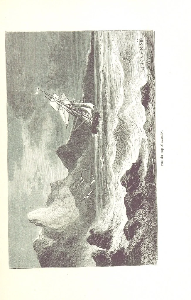 An illustration from La Mer Libre du Pole ... Traduit de l'Anglais et accompagné de notes ... par F. de Lanoye. Ouvrage illustré de 70 gravures, etc, 1868, leaf 113