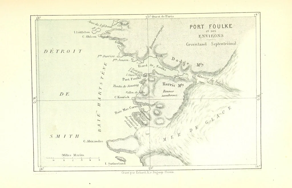 An illustration from La Mer Libre du Pole ... Traduit de l'Anglais et accompagné de notes ... par F. de Lanoye. Ouvrage illustré de 70 gravures, etc, 1868, leaf 133