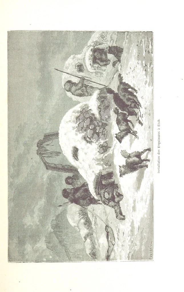 An illustration from La Mer Libre du Pole ... Traduit de l'Anglais et accompagné de notes ... par F. de Lanoye. Ouvrage illustré de 70 gravures, etc, 1868, leaf 307