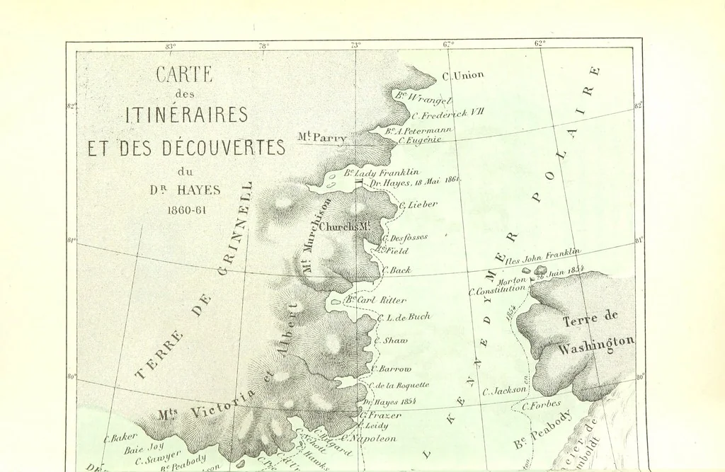 An illustration from La Mer Libre du Pole ... Traduit de l'Anglais et accompagné de notes ... par F. de Lanoye. Ouvrage illustré de 70 gravures, etc, 1868, leaf 396