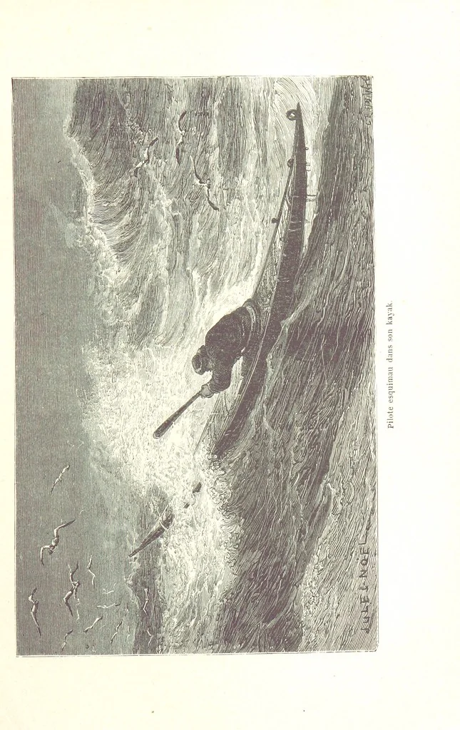 An illustration from La Mer Libre du Pole ... Traduit de l'Anglais et accompagné de notes ... par F. de Lanoye. Ouvrage illustré de 70 gravures, etc, 1868, leaf 43