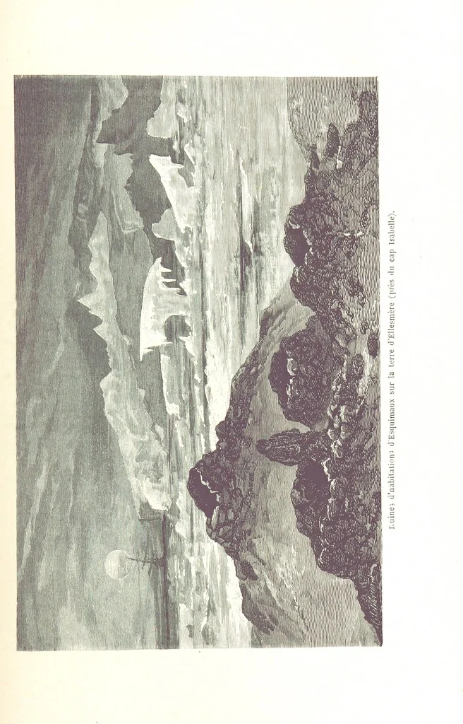 An illustration from La Mer Libre du Pole ... Traduit de l'Anglais et accompagné de notes ... par F. de Lanoye. Ouvrage illustré de 70 gravures, etc, 1868, leaf 475