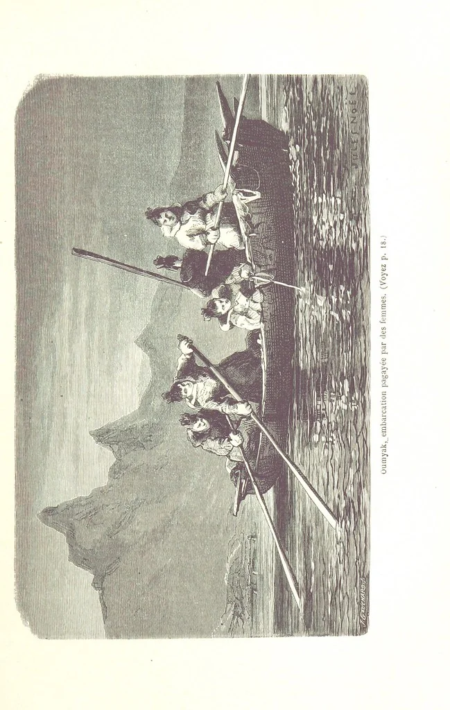 An illustration from La Mer Libre du Pole ... Traduit de l'Anglais et accompagné de notes ... par F. de Lanoye. Ouvrage illustré de 70 gravures, etc, 1868, leaf 61