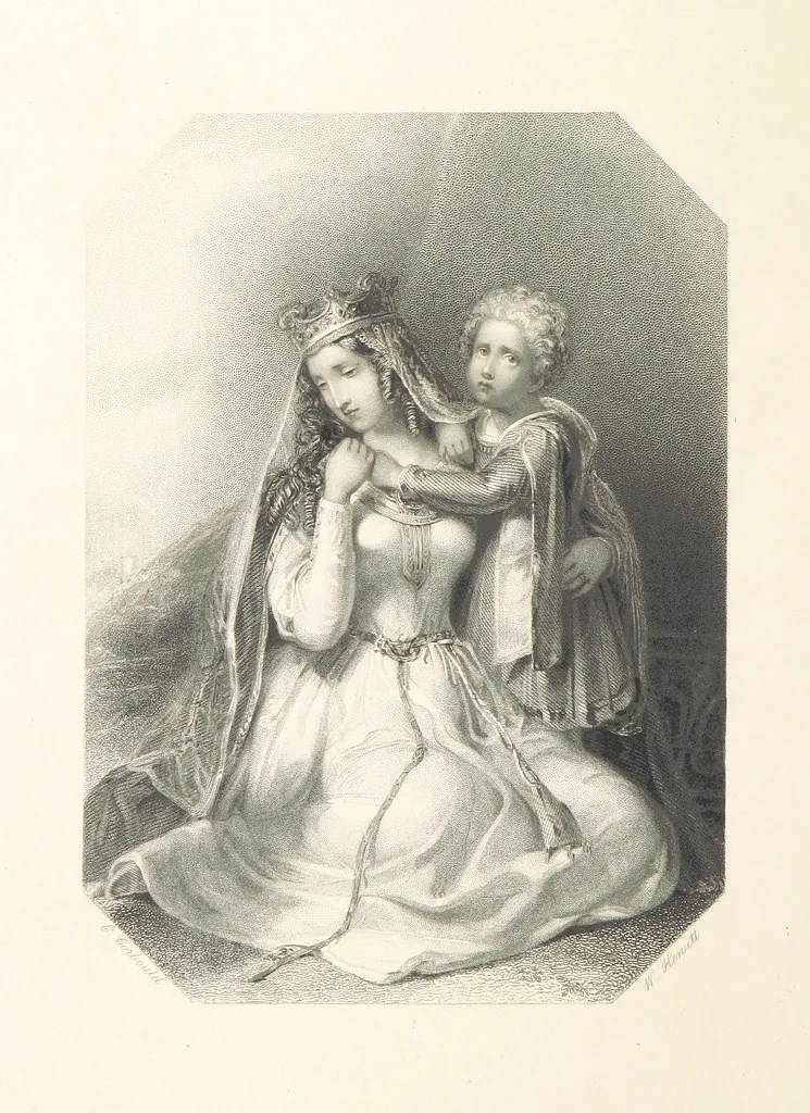 An illustration from The Shakspeare Gallery, containing the principal female characters in the plays of the great poet. Engraved ... from drawings by the first artists, under the superintendence of C. H. [With portions of the text, 1836, leaf 106