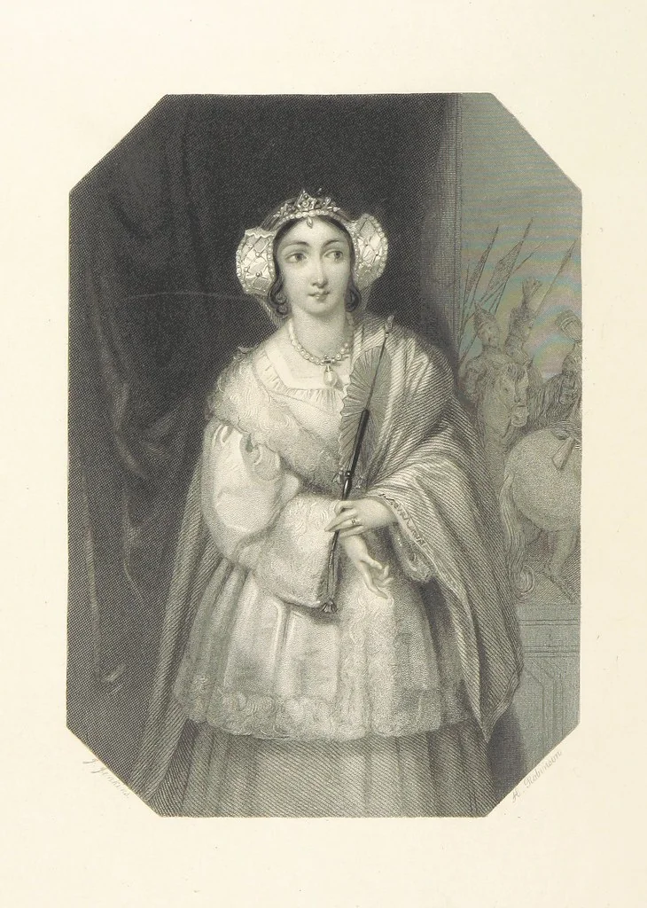 An illustration from The Shakspeare Gallery, containing the principal female characters in the plays of the great poet. Engraved ... from drawings by the first artists, under the superintendence of C. H. [With portions of the text, 1836, leaf 110