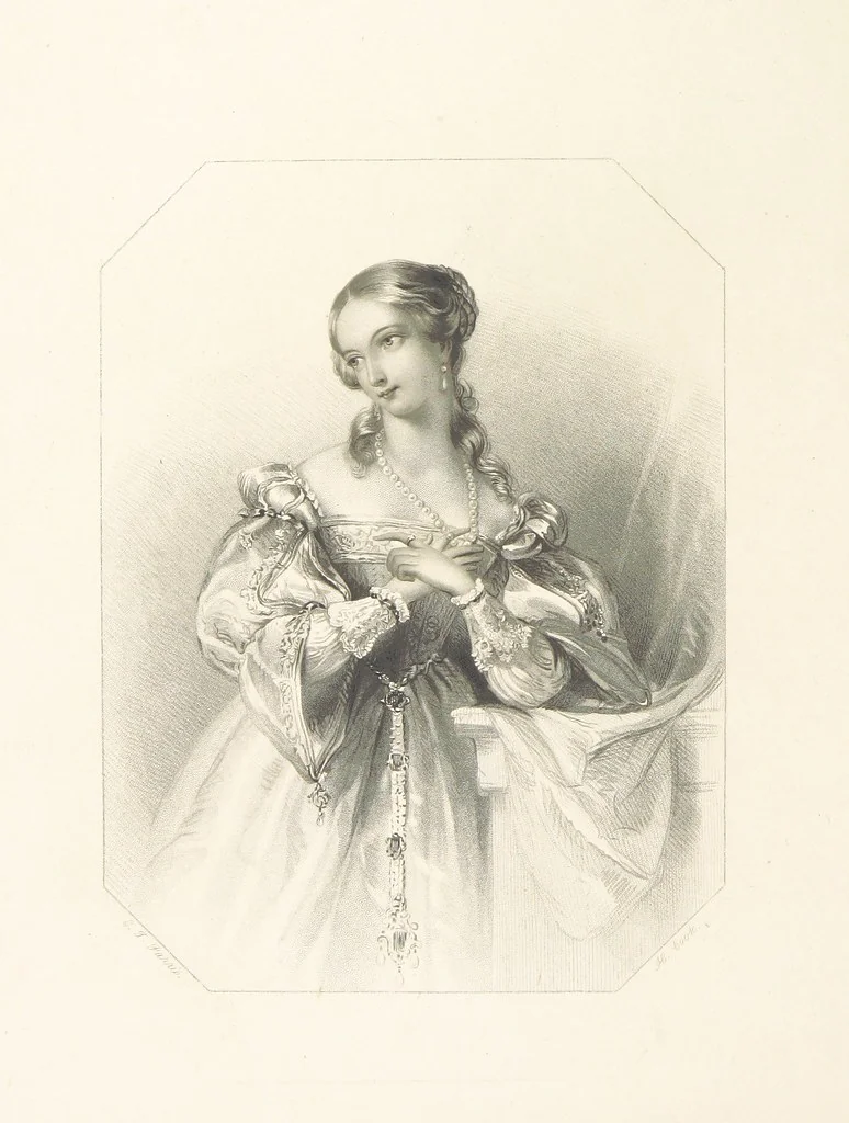 An illustration from The Shakspeare Gallery, containing the principal female characters in the plays of the great poet. Engraved ... from drawings by the first artists, under the superintendence of C. H. [With portions of the text, 1836, leaf 182