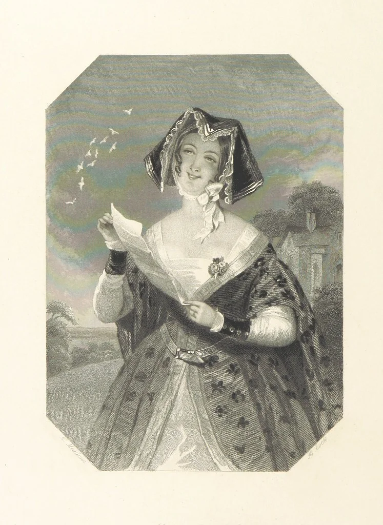An illustration from The Shakspeare Gallery, containing the principal female characters in the plays of the great poet. Engraved ... from drawings by the first artists, under the superintendence of C. H. [With portions of the text, 1836, leaf 30