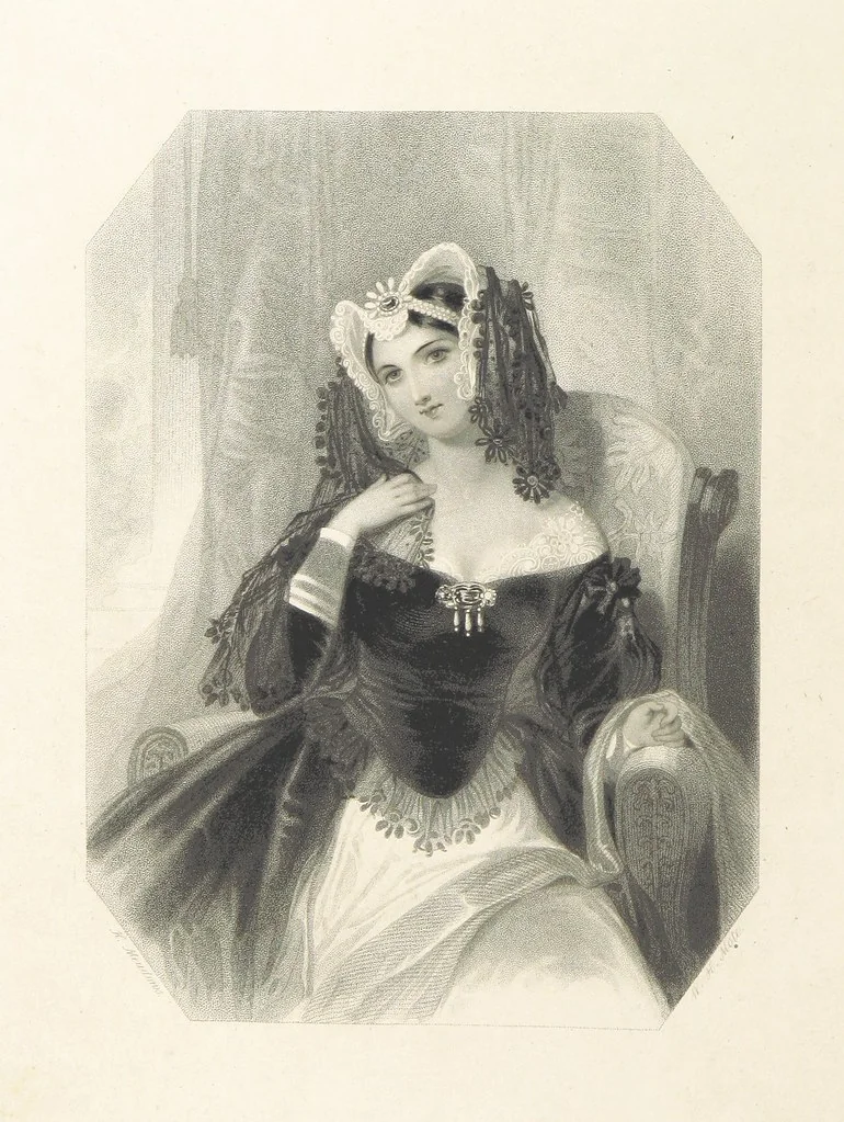 An illustration from The Shakspeare Gallery, containing the principal female characters in the plays of the great poet. Engraved ... from drawings by the first artists, under the superintendence of C. H. [With portions of the text, 1836, leaf 38