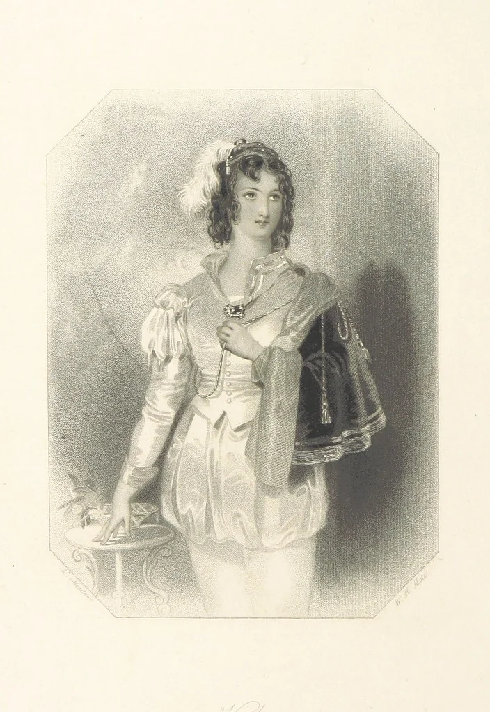 An illustration from The Shakspeare Gallery, containing the principal female characters in the plays of the great poet. Engraved ... from drawings by the first artists, under the superintendence of C. H. [With portions of the text, 1836, leaf 46