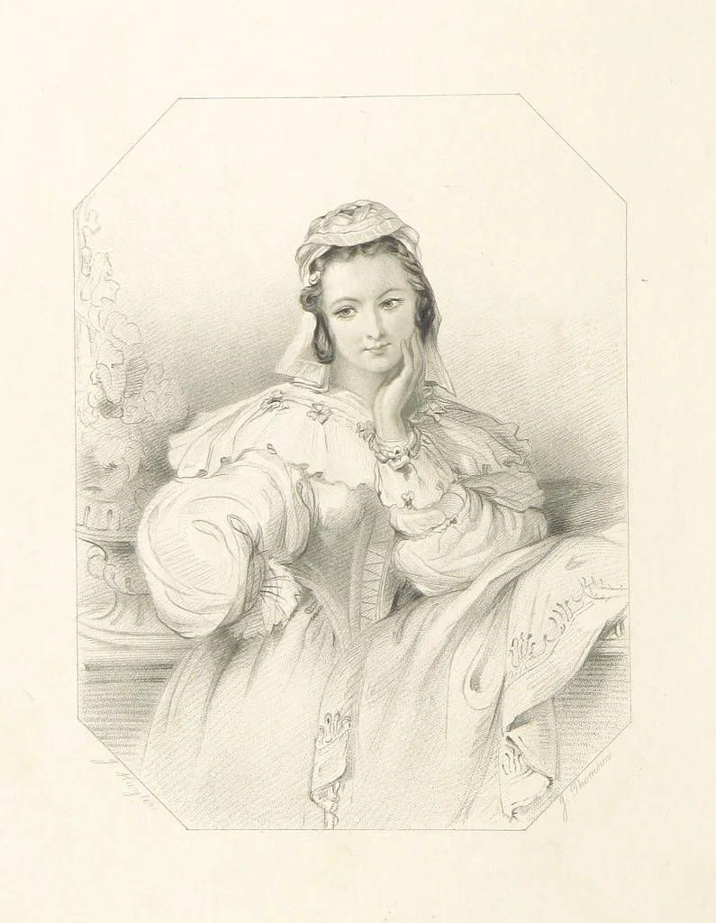 An illustration from The Shakspeare Gallery, containing the principal female characters in the plays of the great poet. Engraved ... from drawings by the first artists, under the superintendence of C. H. [With portions of the text, 1836, leaf 58