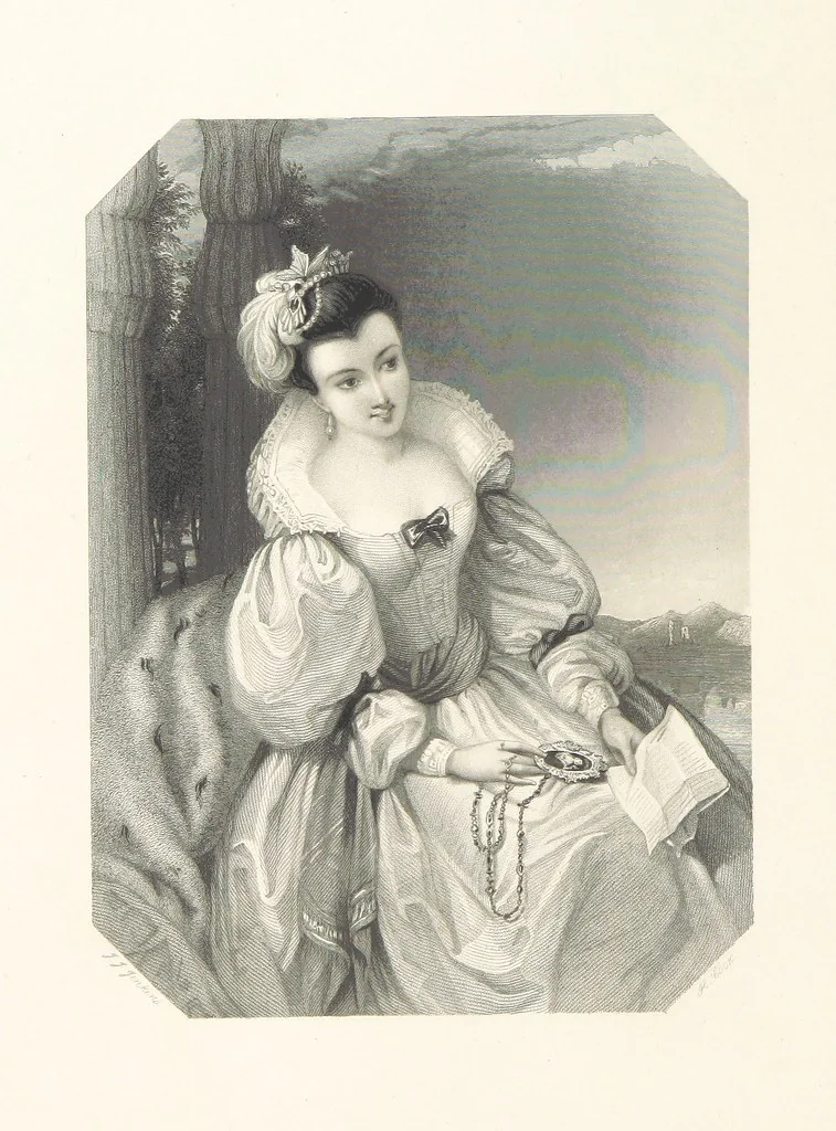 An illustration from The Shakspeare Gallery, containing the principal female characters in the plays of the great poet. Engraved ... from drawings by the first artists, under the superintendence of C. H. [With portions of the text, 1836, leaf 66