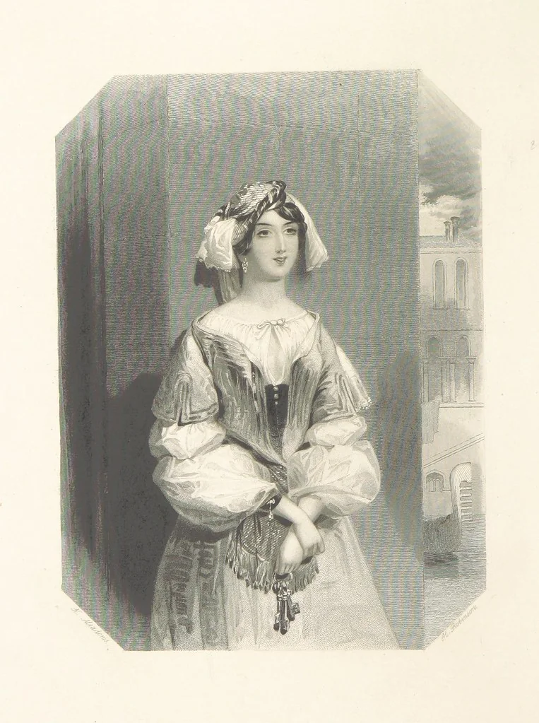 An illustration from The Shakspeare Gallery, containing the principal female characters in the plays of the great poet. Engraved ... from drawings by the first artists, under the superintendence of C. H. [With portions of the text, 1836, leaf 70