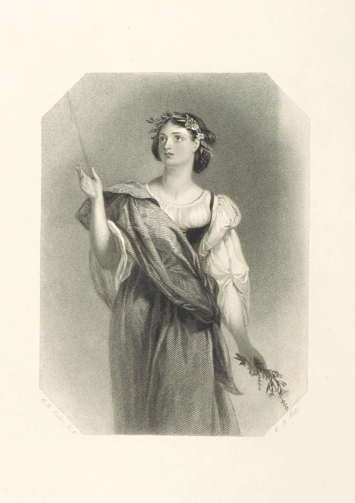 An illustration from The Shakspeare Gallery, containing the principal female characters in the plays of the great poet. Engraved ... from drawings by the first artists, under the superintendence of C. H. [With portions of the text, 1836, leaf 94