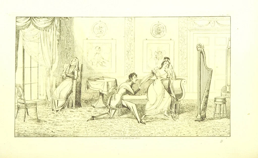 An illustration from The Life of a Soldier; a narrative and descriptive Poem. With ... Engravings, 1823, leaf 100