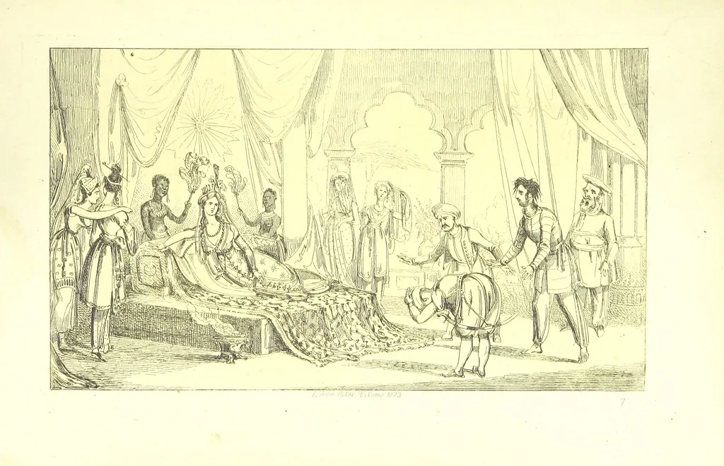 An illustration from The Life of a Soldier; a narrative and descriptive Poem. With ... Engravings, 1823, leaf 75
