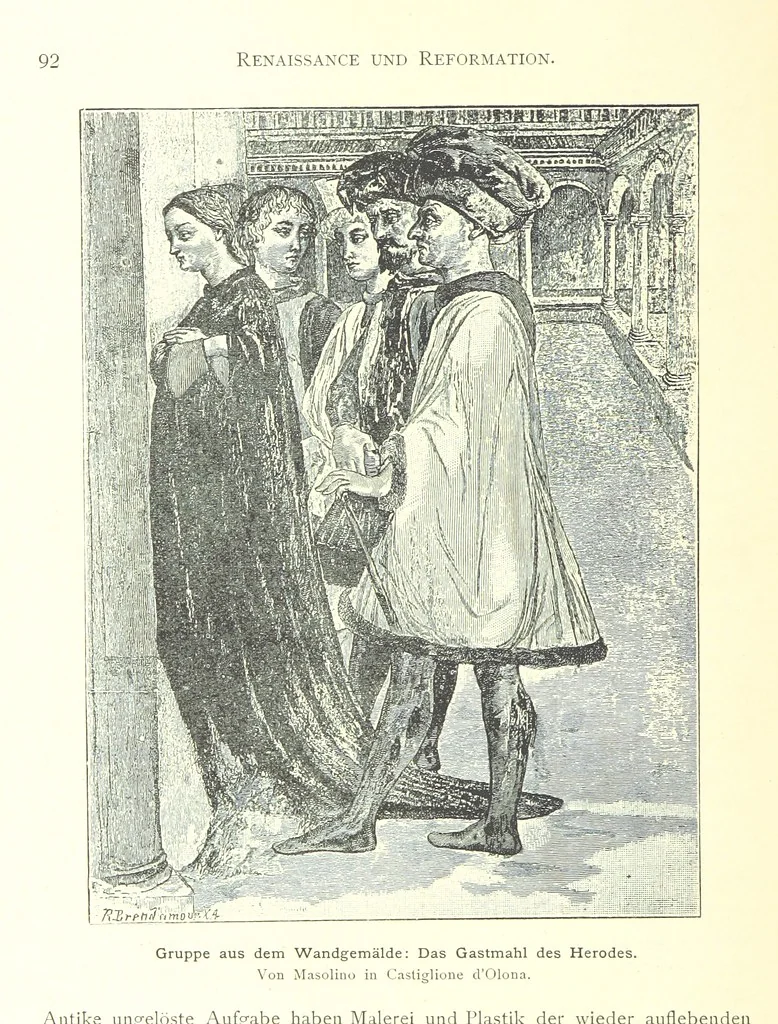 An illustration from Kulturgeschichte ... Vierte Auflage. Neu bearbeitet von M. von Brandt [and others], etc, 1896, leaf 102