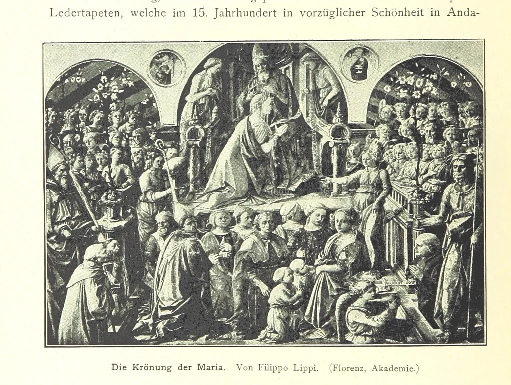An illustration from Kulturgeschichte ... Vierte Auflage. Neu bearbeitet von M. von Brandt [and others], etc, 1896, leaf 104
