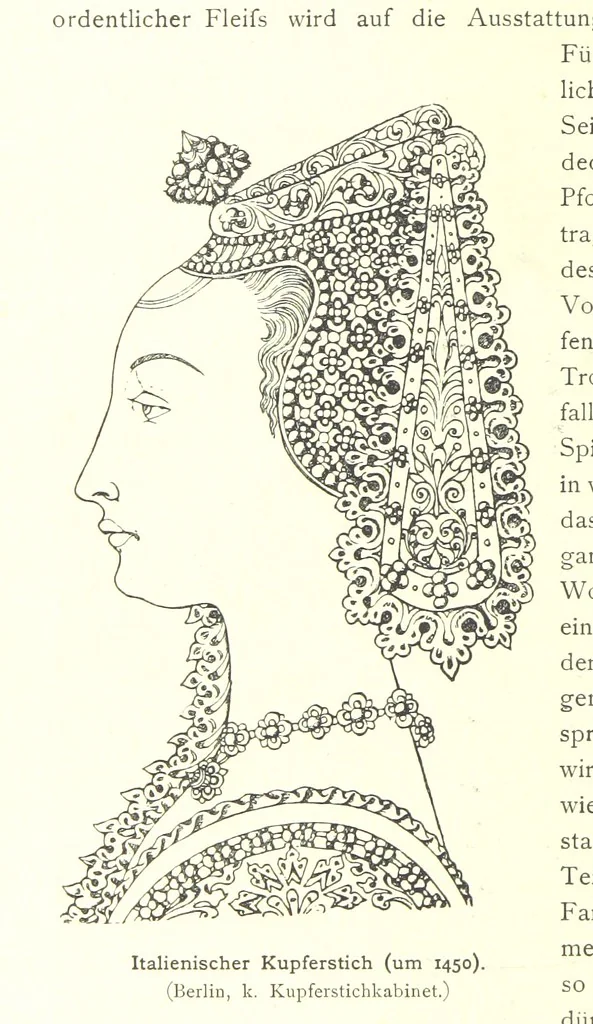 An illustration from Kulturgeschichte ... Vierte Auflage. Neu bearbeitet von M. von Brandt [and others], etc, 1896, leaf 106