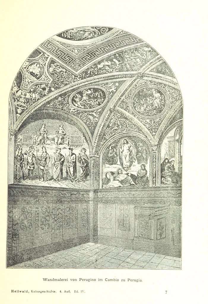 An illustration from Kulturgeschichte ... Vierte Auflage. Neu bearbeitet von M. von Brandt [and others], etc, 1896, leaf 107