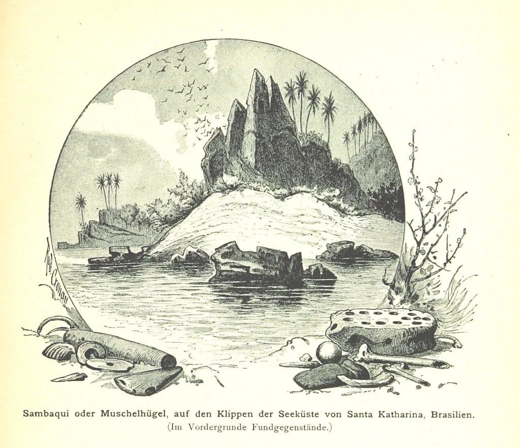 An illustration from Kulturgeschichte ... Vierte Auflage. Neu bearbeitet von M. von Brandt [and others], etc, 1896, leaf 11