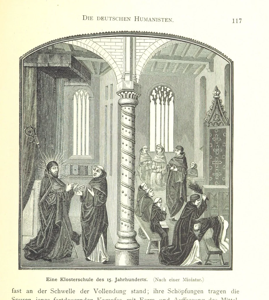 An illustration from Kulturgeschichte ... Vierte Auflage. Neu bearbeitet von M. von Brandt [and others], etc, 1896, leaf 127