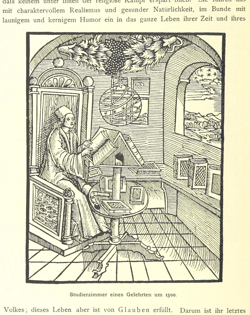 An illustration from Kulturgeschichte ... Vierte Auflage. Neu bearbeitet von M. von Brandt [and others], etc, 1896, leaf 128