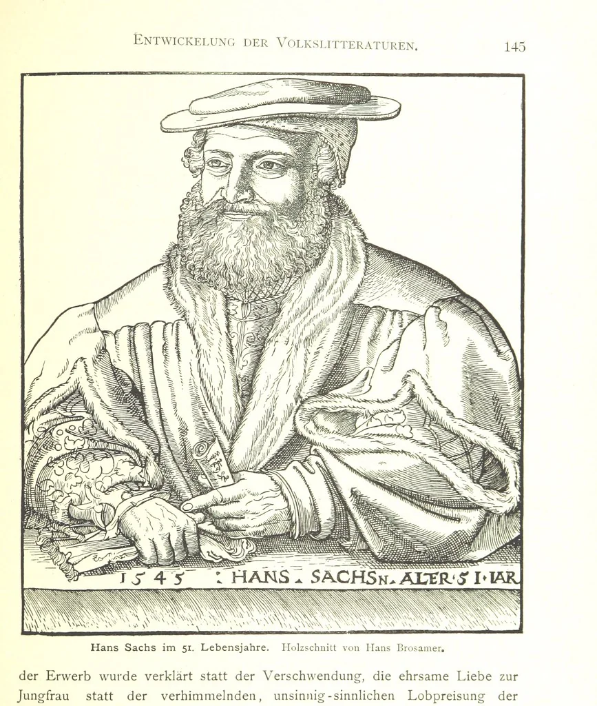An illustration from Kulturgeschichte ... Vierte Auflage. Neu bearbeitet von M. von Brandt [and others], etc, 1896, leaf 155