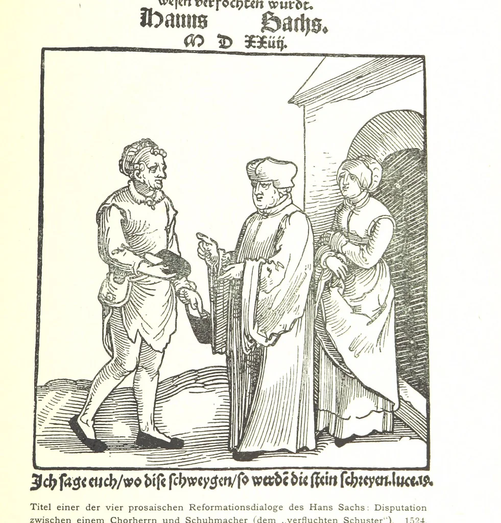 An illustration from Kulturgeschichte ... Vierte Auflage. Neu bearbeitet von M. von Brandt [and others], etc, 1896, leaf 157
