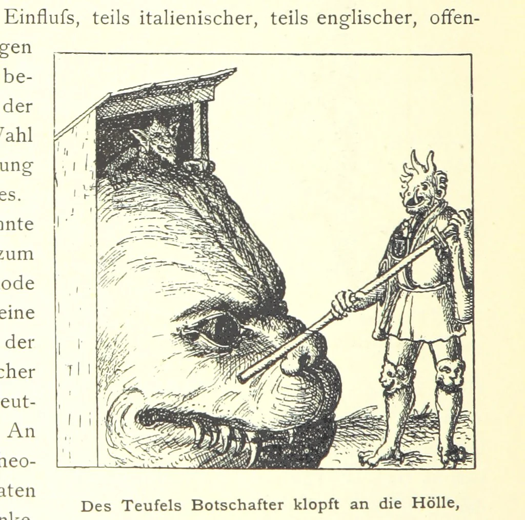An illustration from Kulturgeschichte ... Vierte Auflage. Neu bearbeitet von M. von Brandt [and others], etc, 1896, leaf 160