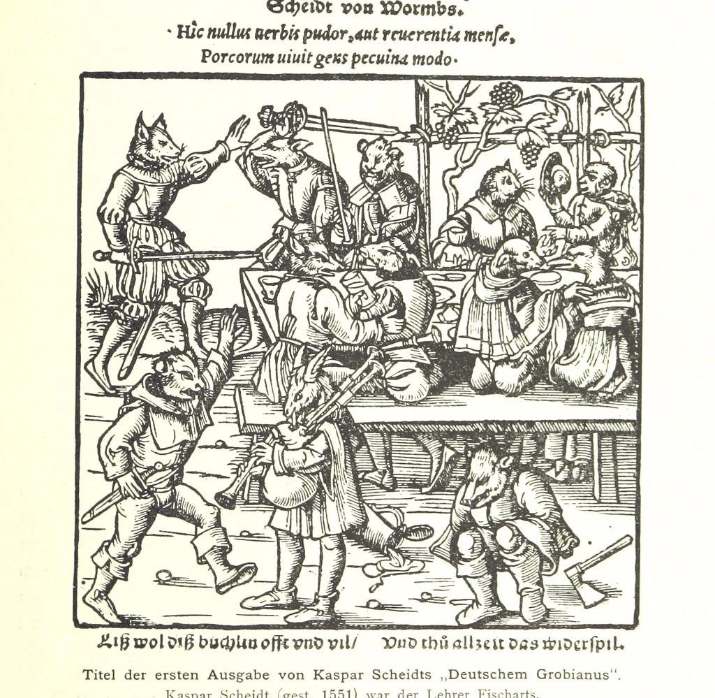 An illustration from Kulturgeschichte ... Vierte Auflage. Neu bearbeitet von M. von Brandt [and others], etc, 1896, leaf 161