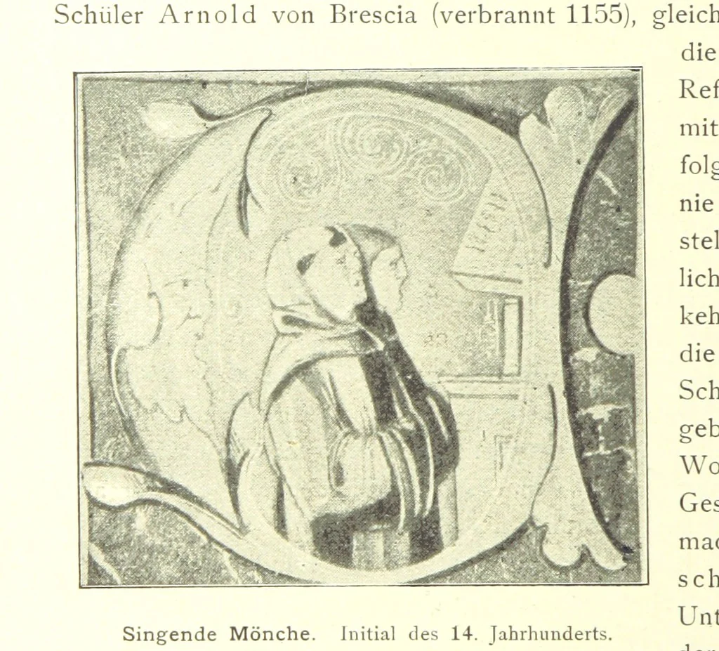 An illustration from Kulturgeschichte ... Vierte Auflage. Neu bearbeitet von M. von Brandt [and others], etc, 1896, leaf 184