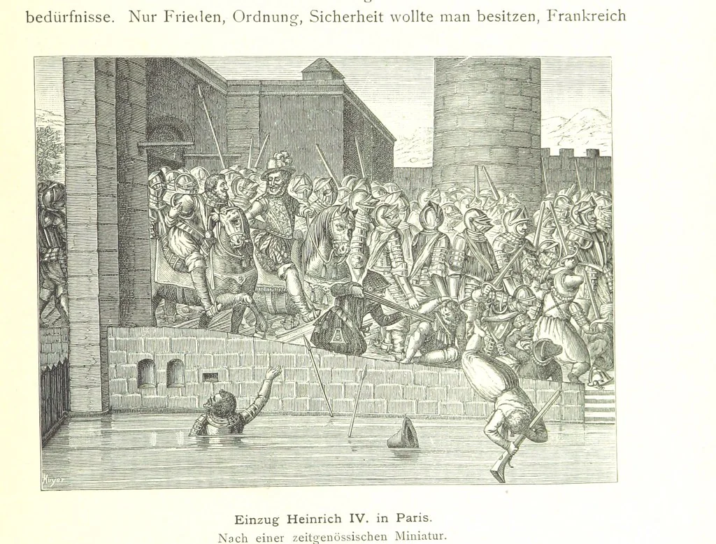 An illustration from Kulturgeschichte ... Vierte Auflage. Neu bearbeitet von M. von Brandt [and others], etc, 1896, leaf 233