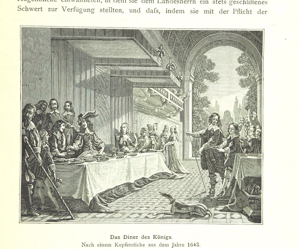 An illustration from Kulturgeschichte ... Vierte Auflage. Neu bearbeitet von M. von Brandt [and others], etc, 1896, leaf 237