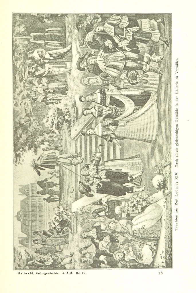 An illustration from Kulturgeschichte ... Vierte Auflage. Neu bearbeitet von M. von Brandt [and others], etc, 1896, leaf 251