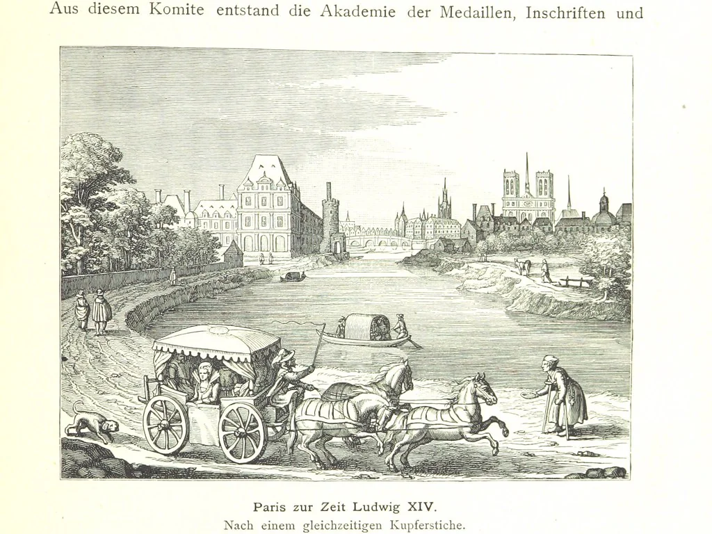 An illustration from Kulturgeschichte ... Vierte Auflage. Neu bearbeitet von M. von Brandt [and others], etc, 1896, leaf 257