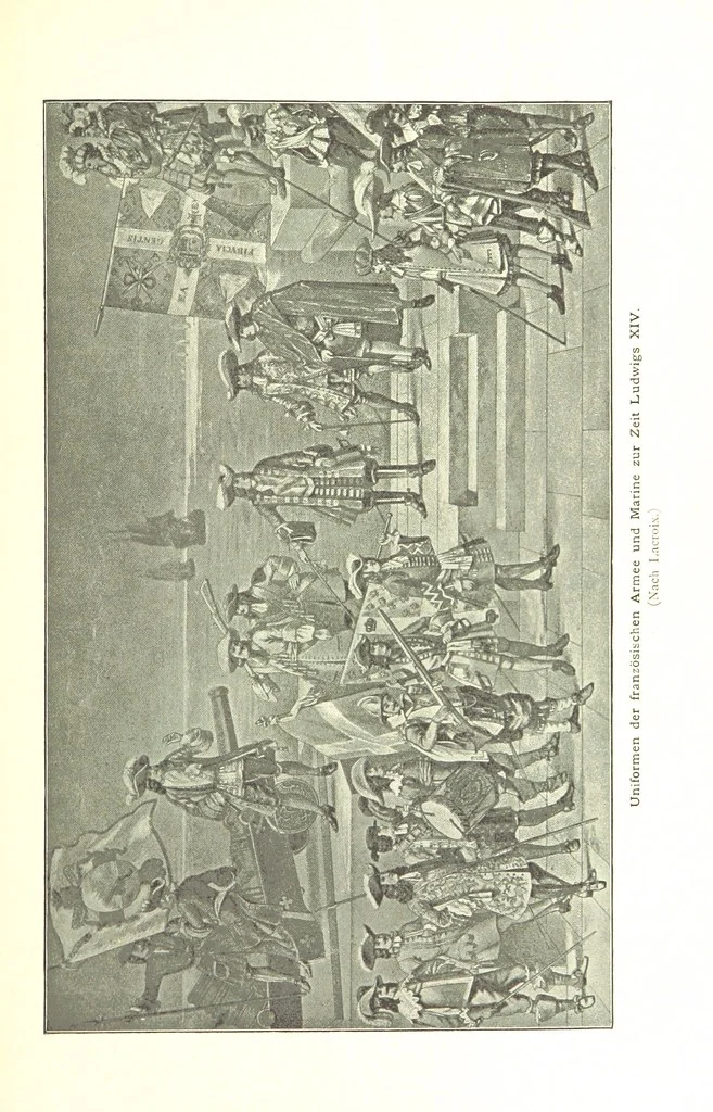 An illustration from Kulturgeschichte ... Vierte Auflage. Neu bearbeitet von M. von Brandt [and others], etc, 1896, leaf 261