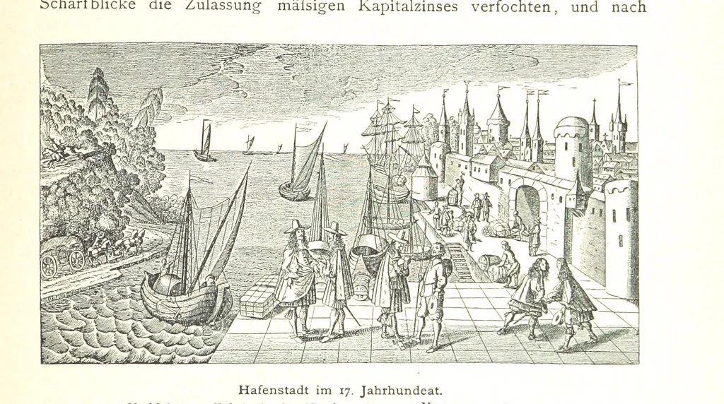 An illustration from Kulturgeschichte ... Vierte Auflage. Neu bearbeitet von M. von Brandt [and others], etc, 1896, leaf 285