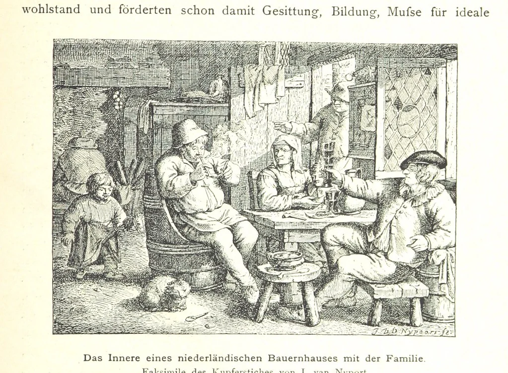 An illustration from Kulturgeschichte ... Vierte Auflage. Neu bearbeitet von M. von Brandt [and others], etc, 1896, leaf 295