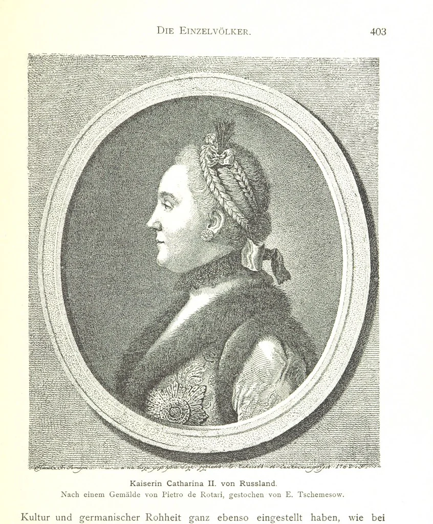 An illustration from Kulturgeschichte ... Vierte Auflage. Neu bearbeitet von M. von Brandt [and others], etc, 1896, leaf 413