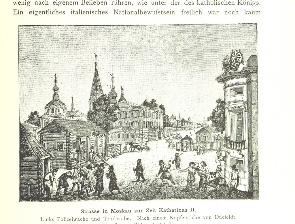 An illustration from Kulturgeschichte ... Vierte Auflage. Neu bearbeitet von M. von Brandt [and others], etc, 1896, leaf 415