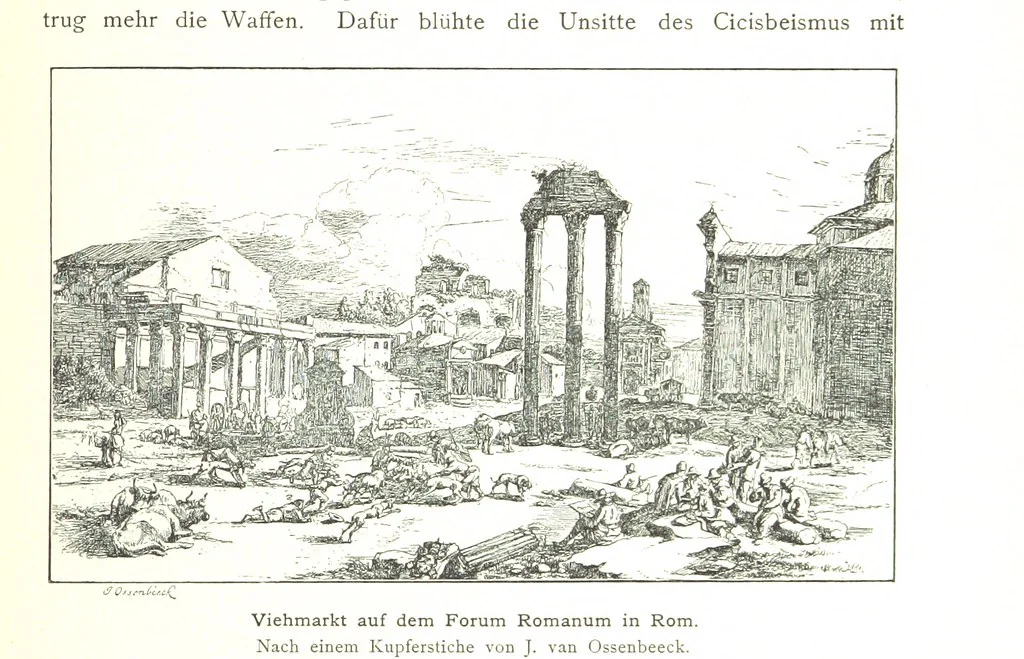 An illustration from Kulturgeschichte ... Vierte Auflage. Neu bearbeitet von M. von Brandt [and others], etc, 1896, leaf 417