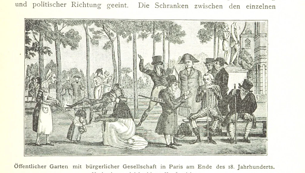 An illustration from Kulturgeschichte ... Vierte Auflage. Neu bearbeitet von M. von Brandt [and others], etc, 1896, leaf 449