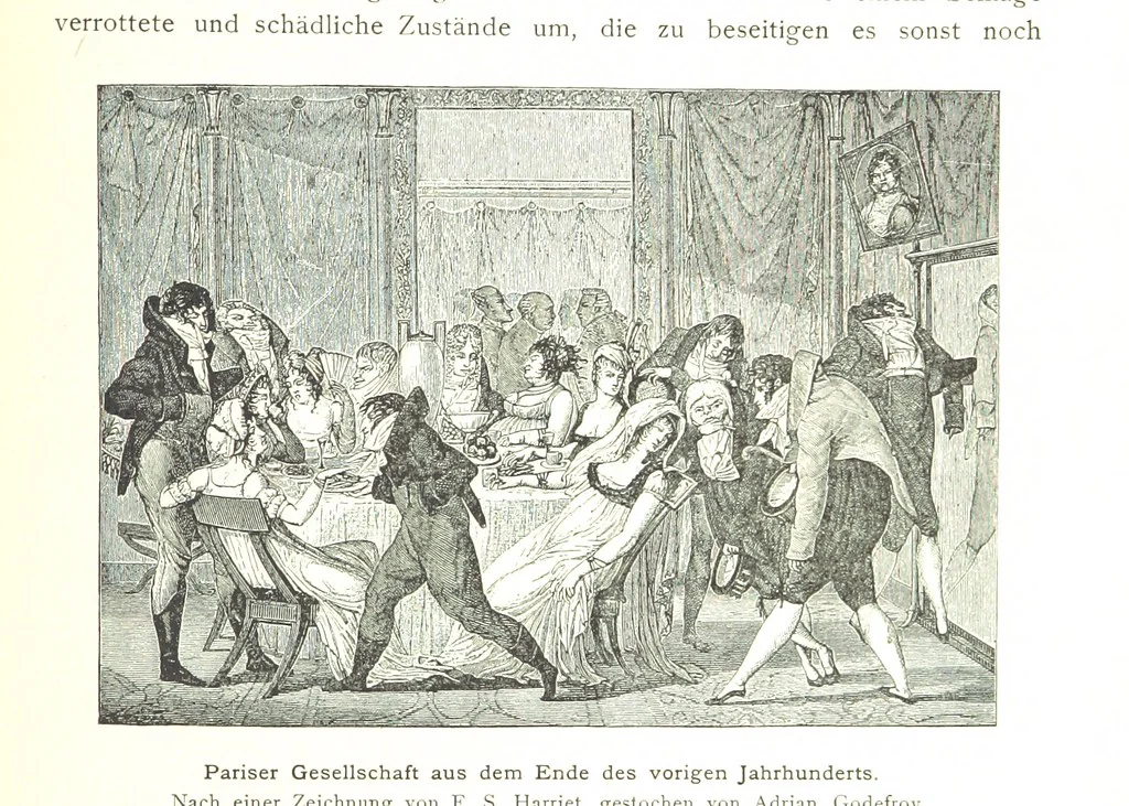 An illustration from Kulturgeschichte ... Vierte Auflage. Neu bearbeitet von M. von Brandt [and others], etc, 1896, leaf 451