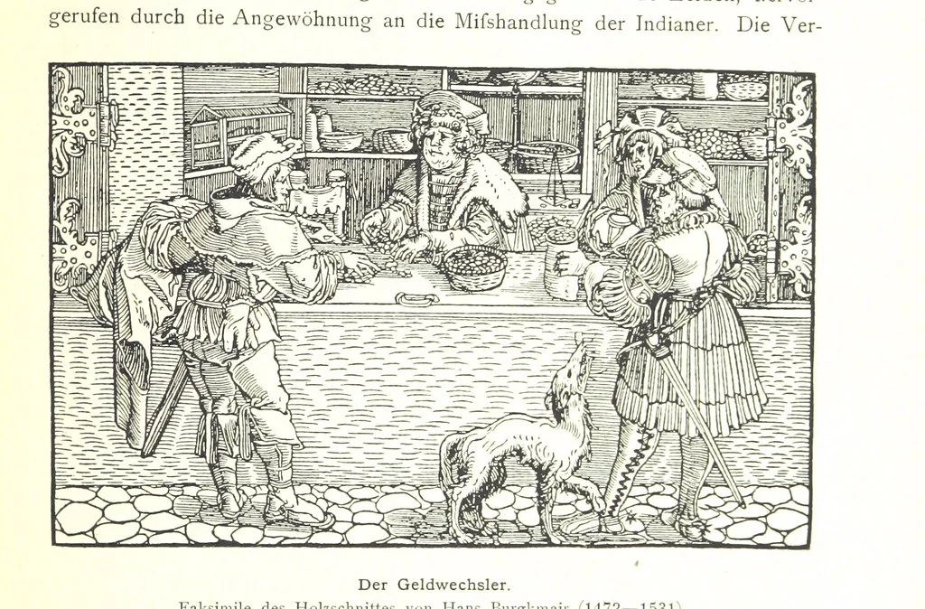 An illustration from Kulturgeschichte ... Vierte Auflage. Neu bearbeitet von M. von Brandt [and others], etc, 1896, leaf 79