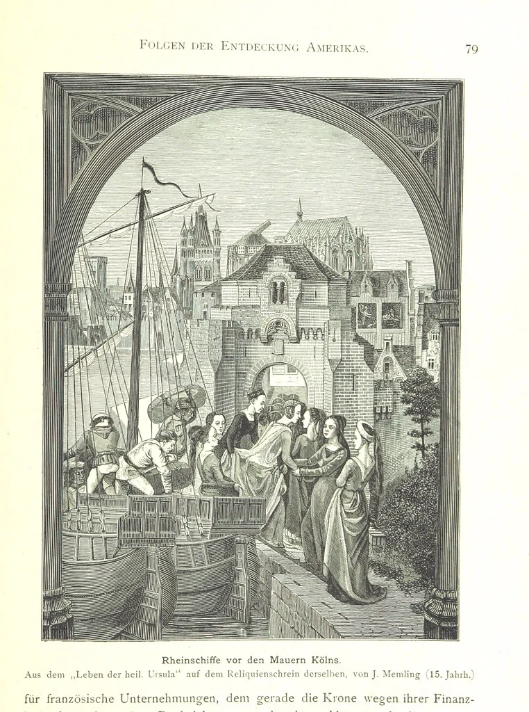 An illustration from Kulturgeschichte ... Vierte Auflage. Neu bearbeitet von M. von Brandt [and others], etc, 1896, leaf 89