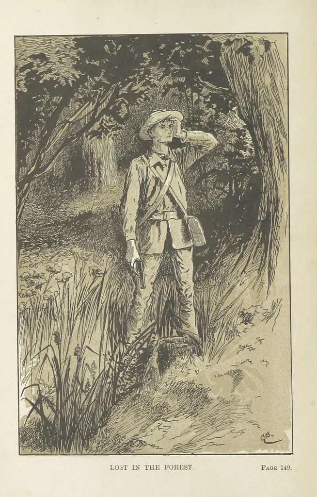 An illustration from By Sheer Pluck: a tale of the Ashanti War, etc, 1884, leaf 162